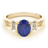 Solitaire Plus Bar Set Color Fashion Ring in Gold