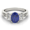 Solitaire Plus Bar Set Color Fashion Ring in Gold