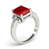 Solitaire Plus Braided Shank Color Ring in Gold