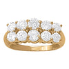 Double Row Fashion Ring in Gold