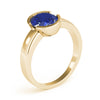 Oval Gemstone Fashion Ring in Gold