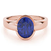 Oval Gemstone Fashion Ring in Gold
