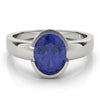 Oval Gemstone Fashion Ring in Gold