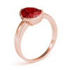 Pear Gemstone Fashion Ring in Gold