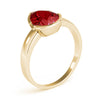 Pear Gemstone Fashion Ring in Gold