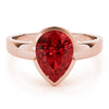 Pear Gemstone Fashion Ring in Gold