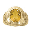 Oval Color Rings in Gold