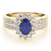 Oval Gemstone Fashion Ring in Gold (0.7 cttw)