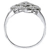 Antique Flower Shape Right Hand Fashion Ring in Gold