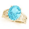 Oval Gemstone Fashion Ring in Gold
