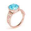 Oval Gemstone Fashion Ring in Gold