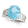 Oval Gemstone Fashion Ring in Gold