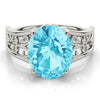 Oval Gemstone Fashion Ring in Gold