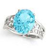 Oval Gemstone Fashion Ring in Gold