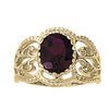 Oval Color Ring in Gold