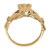 Religious Claddagh Men Ring in Gold