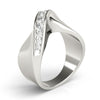 Single Row Swirl Channel Set Fashion Ring in Gold