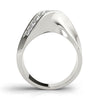 Single Row Swirl Channel Set Fashion Ring in Gold