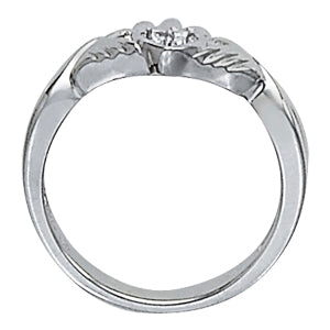 Religious Claddagh Ring in Gold