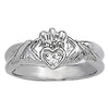 Religious Claddagh Ring in Gold