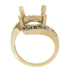 Oval Shape Color Ring in Gold
