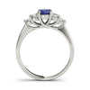 Oval Shape Trellis Color Rings in Gold