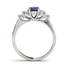 Oval Shape Trellis Color Rings in Gold