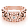 Vintage Inspired Bezel Set Fashion Rings in Gold