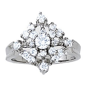 Cluster Right Hand Fashion Ring in Gold