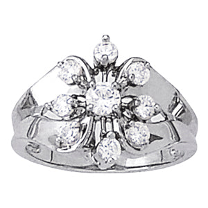 Cluster Right Hand Fashion Ring in Gold