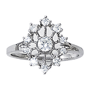 Cluster Right Hand Fashion Ring in Gold