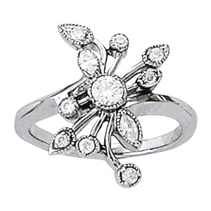 Diamond Fashion Right Hand Rings in Gold (0.27 cttw)
