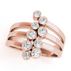 Diamond Fashion Right Hand Rings in Gold