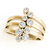 Diamond Fashion Right Hand Rings in Gold