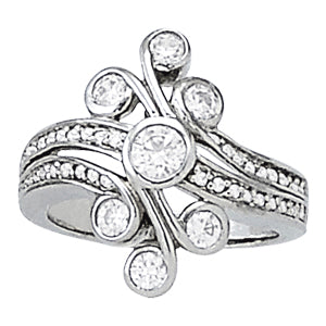 Diamond Fashion Right Hand Rings in Gold (0.32 cttw)