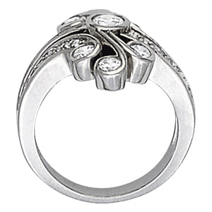 Diamond Fashion Right Hand Rings in Gold (0.32 cttw)