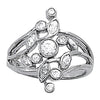 Nature Inspired Right Hand Fashion Ring in Gold