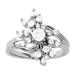 Diamond Fashion Right Hand Rings in Gold (0.4 cttw)
