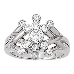 Diamond Fashion Right Hand Rings in Gold (0.26 cttw)