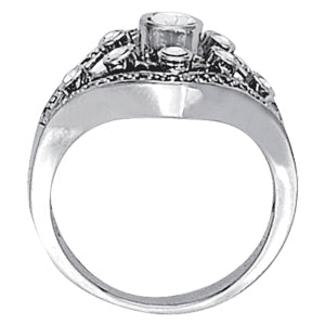 Bezel Set Right Hand Fashion Ring in Gold
