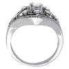 Bezel Set Right Hand Fashion Ring in Gold