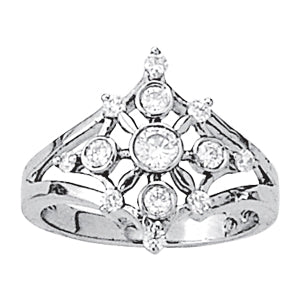 Bezel Set Right Hand Fashion Ring in Gold