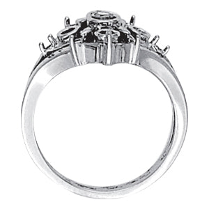 Bezel Set Right Hand Fashion Ring in Gold
