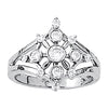Bezel Set Right Hand Fashion Ring in Gold