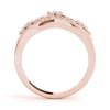 Nature Inspired Milgrain Prong In Channel Fashion Ring in Gold