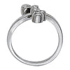 Bezel Set Ring Hand Fashion Ring in Gold