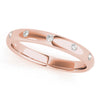 Stackable Bezel Set Fashion Band in Gold