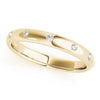 Stackable Bezel Set Fashion Band in Gold
