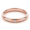 Stackable Bezel Set Fashion Band in Gold