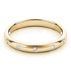 Stackable Bezel Set Fashion Band in Gold